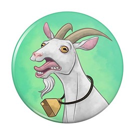 Screaming Goat Pinback Button Pin