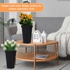 6 Pack Flower Buckets for Cut Flowers 13.4 Inch Plastic