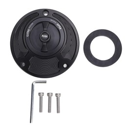 Fuel Gas Tank Cap Motorcycle Fuel Tank Gas Cap Fuel Cap Keyless Aluminum Alloy for R6 R6S R1 R1S FZ1 FZ6 FZ6R Fuel Safety Protection