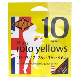 Rotosound Roto Yellows - Cuerdas para guitarra eléctrica, 2 unidades
