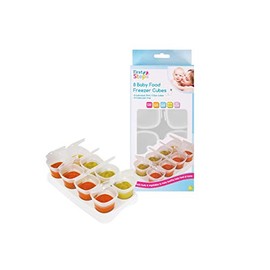 First Steps 8 Baby Food Freezer Cubes Tray 70ml POTS BPA Free