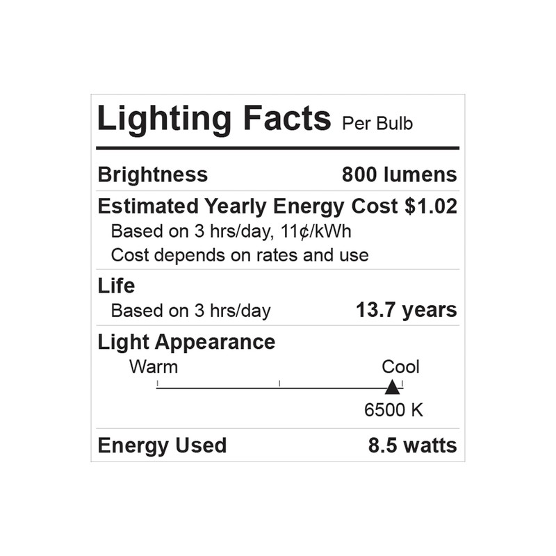 GE Refresh 60-Watt EQ A19 Daylight Dimmable LED Light Bulb