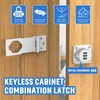 MeBantoo Household Cabinet Password Hasp Locks, Cabinet Locks with Combination,