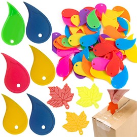 TorSor 100 Pack Safe Box Opener Plastic Keychain Shipping Boxes Opener Small Safety Cutter for Moving Boxes Package Opening Cardboard Storage Box Mailer Packing Tape Refills Rolls