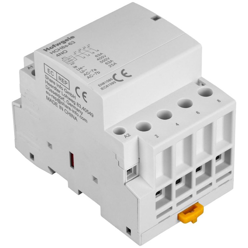 Hofwgele HCH8s-63 AC Contactor 4 Pole 63A 4NO Four Normally