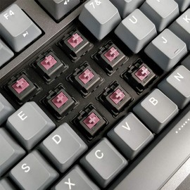 DURGOD Taurus K320 TKL Mechanical Gaming Keyboard - 87 Keys - Double Shot PBT - NKRO - USB Type C (Cherry Silent Red, Space Grey)