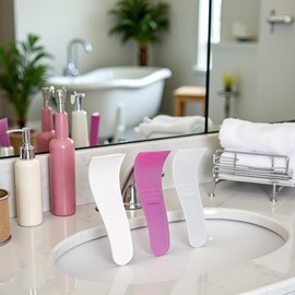 3Pcs Hair Wax Cleansing Spatulas, Sticks Mask Scraper,Non-Stick Wax Spatulas Hair Removal Waxing, Waxing Applicator, Depilatory Creams Removal Beauty Tools Shave and Hair Removal