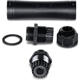 TRENDnet Industrial Waterproof Gigabit PoE+ Extender, TI-OE110, Extend PoE+ Connection up to an Additional 100m (328 ft.), Supports PoE (15.4W) and PoE+ (30W), IP67 Rated Enclosure, NDAA TAA Compliant