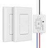 Suraielec 3 Way Wireless Light Switch, No Wiring, No WiFi,