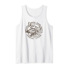 Visalia California Vintage Restaurant Bar Motel Advertising Tank Top