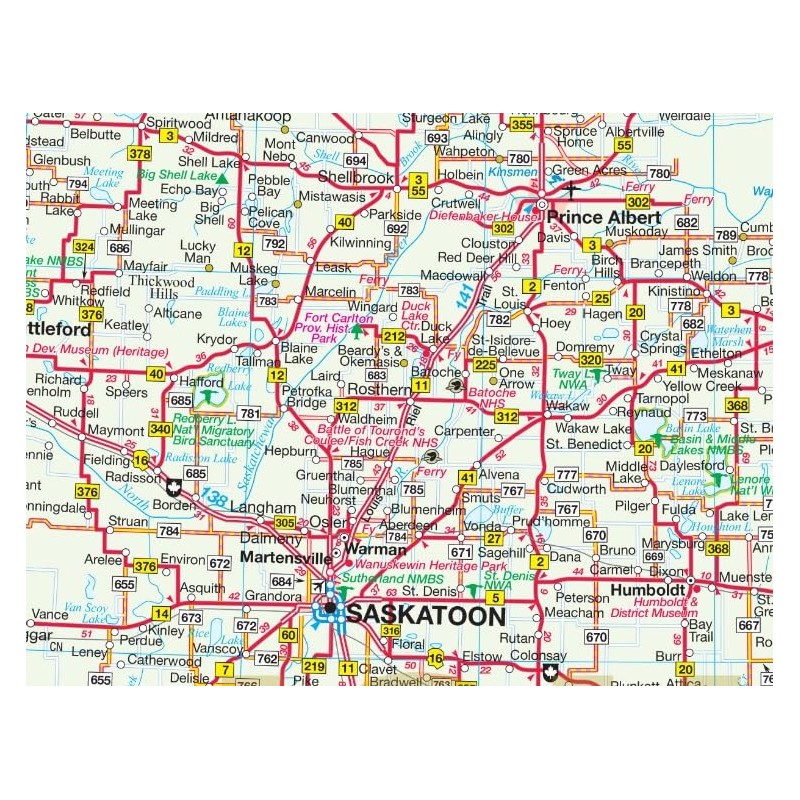 Saskatchewan Large Print Province Map