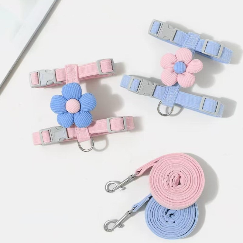 Cat Harness, Cat Leash Set, Flower Shape, Cat Harness, Lightweight,
