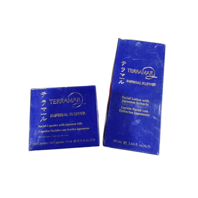 Terramar Imperial Flower, Set Facial con Cápsulas de Aceites Japoneses