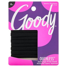 Goody Women's Black Athletique Sweat Stretch Elastics, 8 CT