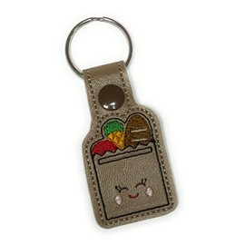 Aldi Quarter Holder Keeper Keychain, Shopping Grocery Bag Keychain