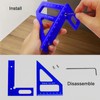 GSDOXLE 3D Multi-Angle Measuring Ruler,Miter Triangle Ruler Precision Layout Measuring