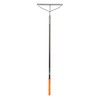 Fiskars 60" Pro Garden Rake for Soil with Lightweight Aluminum