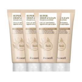 Ricocel (NS홈쇼핑)2+2 총4개 리코셀 병풀+약쑥 슈퍼 딥 클린 폼 클렌저 120ml 저자극 촉촉 약알칼..34709422 (NS Home Shopping) 2+2 Total 4 Ricosel Centella + Mugwort Super Deep Clean Foam Cleanser 120ml Low Irritation Moisturizing Mild Alkaline..34709422