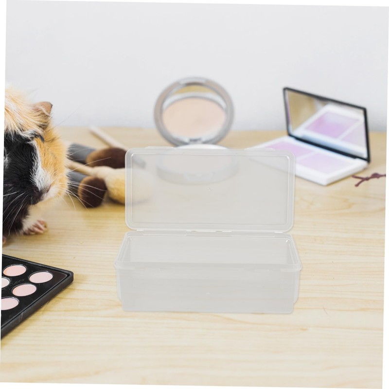 FUNOMOCYA 2pcs Medium Plastic Storage Box Set Office Classroom Container