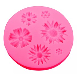 Innova Market Molde De Silicón Girasoles Flores Resina Jabón Fondant