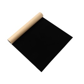 SANSAM Self-Adhesive Flannel Fabric - 17.2''x58'' Roll Soft Black Adhesive Velvet Flocking Liner for Drawer, Cabinet,Shelves,Jewelry Box, Felt Repair Patch for Clothing, Furniture