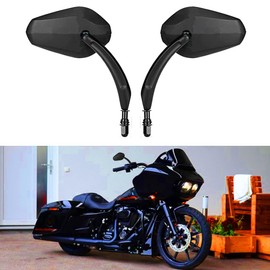 Black Sportster Mirrors for Harley Road King Street Electra Glide Dyna Softail Road Glide Motorcycle Rearview 1982-2019 2020 2021 2022
