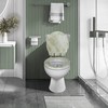 Angel Shield Marble Toilet Seat Durable Molded Wood with Quiet