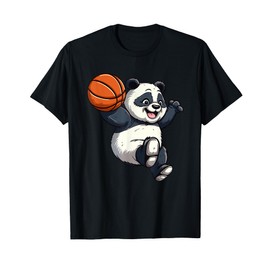 Panda Basketball Player Outfit Slam Dunk For Men Boys T-Shirt
