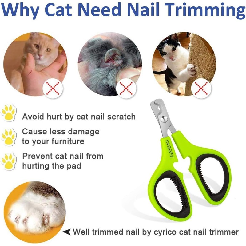 OneCut Pet Nail Clippers, Update Version Cat & Kitten Claw