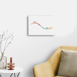 Modern Meditation Inhale Exhale Framed Canvas Wall Art Decor 14×11 inch, Inspirational Mental Health Print Painting Artwork Home Wall Decoration For Home Kids Yoga Room Bedroom Living Room