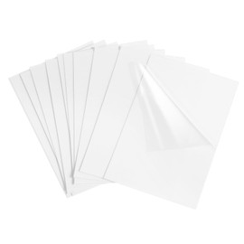Clear Window Cling Static 12 Pcs Car Windshield Sticker 4 x 6 Inches Cling Windshield Applicator for Vehicle Stickers Application Removal Re-Application Car Window Decals