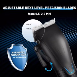 Karrte Professional Hair Clippers and Trimmer Kit for Men, Barber Clipper Set Co