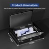 Biometric Quick Access Gun Safe for 2 Pistols,3 Ways Unlock