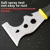 Paint Scraper Tool with Nylon Brush Paint Scrubbing (3Pcs Mixed),
