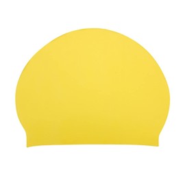 Sporti Adult Professional Swimming Cap - Latex Unisex Swim Cap - 8" x 9.75" inch - Silicone Free Swim Hair Protection Cap - Latex Swim Cap - Yellow