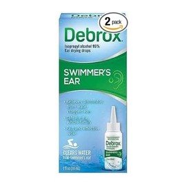 Debrox Swimmer's Ear Drying Drops for Adults & Kids, 1 Fl oz. (Pack of 2)