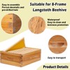 POLLIBEE 8 Frame Super Beehive Box, Bee Box Dipped in