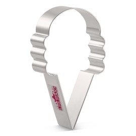 LILIAO Ice Cream Cone Cookie Cutter (Three Scoop)