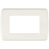 VIMAR IDEA Series Plaque – Rondo 3 Module Plastic White Glossy