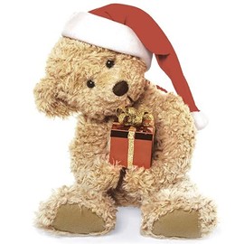 20 Napkins Christmas Bear with Gift | Teddy | Winter | Christmas | Table Decoration 33 x 33 cm