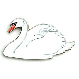 GBJUK Swan Bird Enamel Pin Lapel Badge with Butterfly Clasp Back
