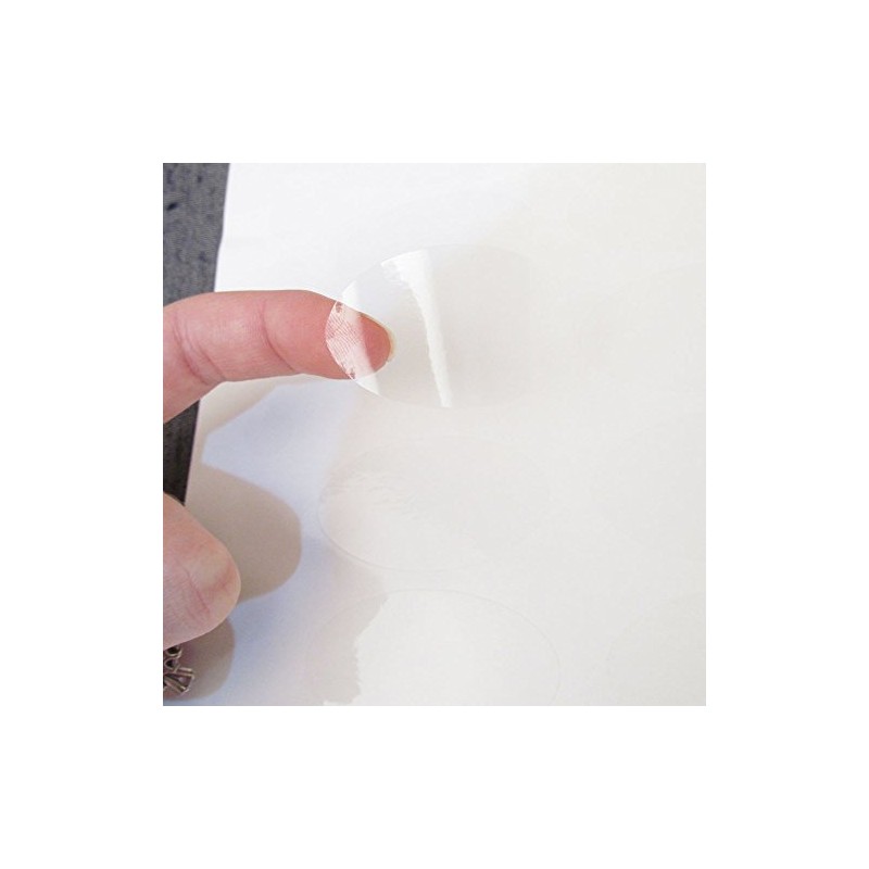 81 Clear Oval Waterproof Label Protectors for Essential Oil Bottle