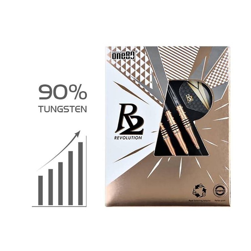 One80 R2 Interchange Re-Surge 90% Tungsten Darts Steel Tip 22