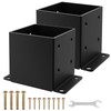 6x6 Post Base 2PCS, Inner Size 5.6x5.6 Inch Fence Post
