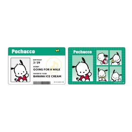 K Company Sanrio Characters ID Card Style Sticker Set Pochacco SAC-IST-PC