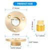 luxlead Brass Boat Drain Plug Kit, 1/2 Inch NPT Marine