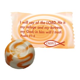 Scripture Candy, Peaches & Cream 1 Pound Bag, 75 Pieces