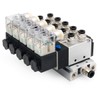 Baomain 5 Integrated Solenoid Valve 4V210-08 DC 24V PT1/4 2
