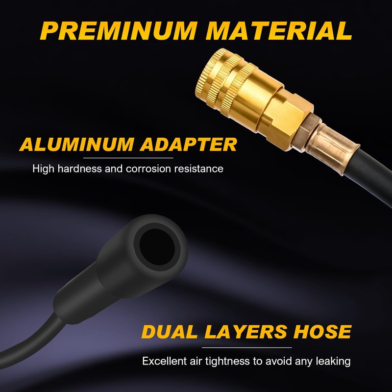 Nilight Cylinder Leak Down Tester, Gasoline Engine Compression Dual Gauge