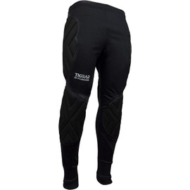 TIGEAR Mens Padded Football Trouser Goalkeeper Rugby Soccer Outdoor Protective Pants (as8, Waist, Numeric_28, Regular, Regular) Black